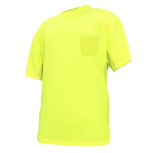 GE HIGH VISIBILTY SHORT SLEEVE SHIRT LARGE (GREEN)