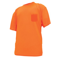 GE HIGH VISIBILTY SHORT SLEEVE SHIRT LARGE (ORANGE)